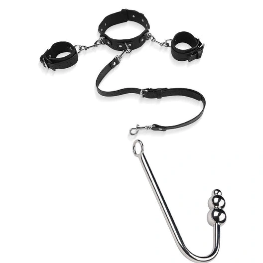 Anal Hooks Collar and Elegant Anal with Cuffs 5334 Hook Beaded 0131